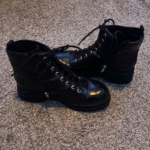 nine west combat boots